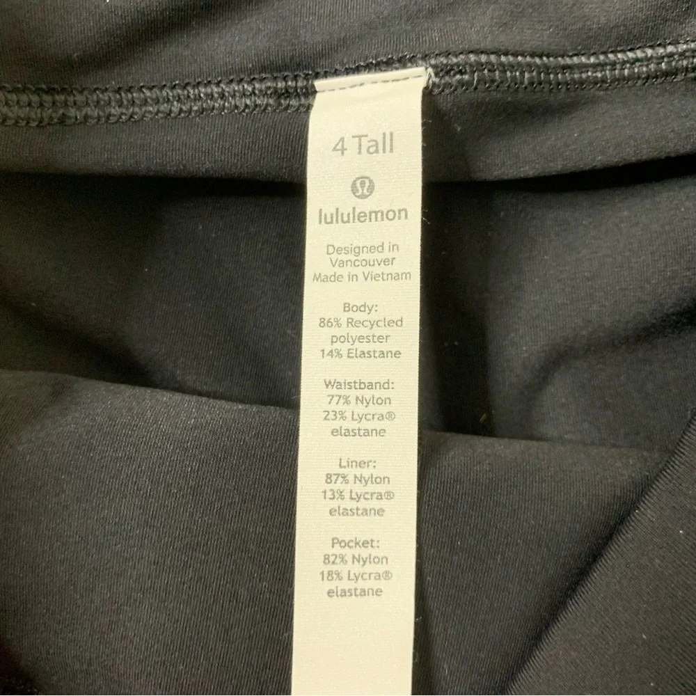 Lululemon womens pace rival skirt incognito multi gray black 4Tall